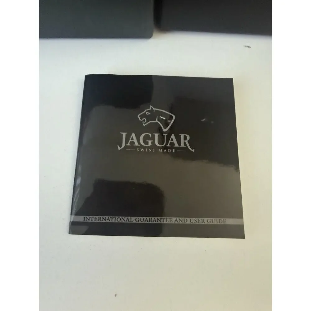 Jaguar Watch Box Set Swiss Made Inner Outer Case w Booklet